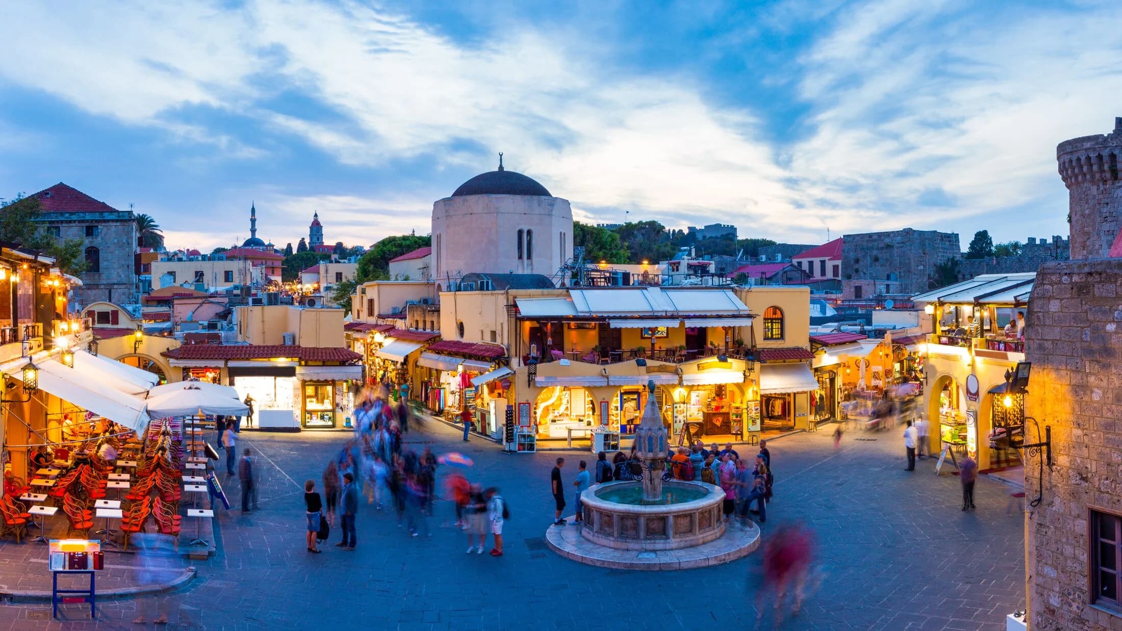 Panoramic view of Rhodes island