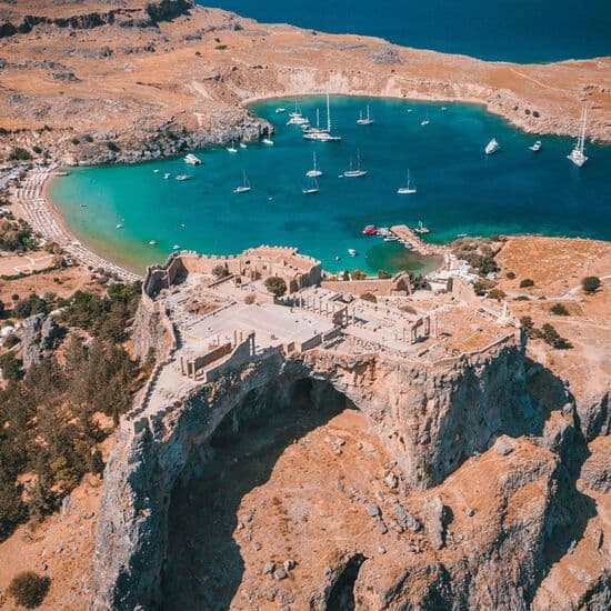 Stand Atop the Acropolis of Lindos detail